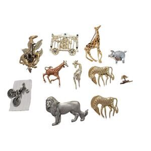 Vintage Animal Brooch Lot of 11, Vintage Lapel Pin Bundle